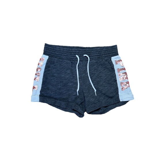 Y2K Victoria's Secret PINK Sequin Bling Sweat Shorts Side Sparkle Drawstring XS - Picture 1 of 5